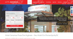Desktop Screenshot of hotelgeranius.com.br