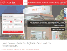 Tablet Screenshot of hotelgeranius.com.br